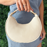 Baghdad Half-Moon Crossbody w/ Convertible Snap