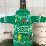Light-Up Wine & Bottle Sweater