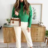 Kennedy Crop Straight w/ Seaming 27" Ins