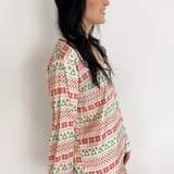 Christmas Satin Pajama Set