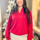 Modal Scuba Luxe Half Zip Jacket