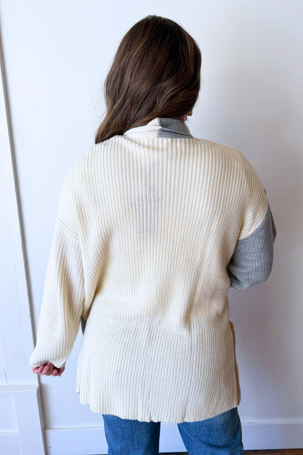 Striped Cardigan with Patch Pockets - The 308 Boutique