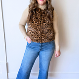 Faux Fur Leopard Vest