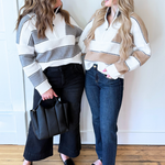Half Zip Collared Sweater - The 308 Boutique