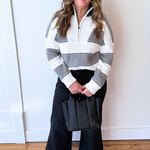 Half Zip Collared Sweater - The 308 Boutique