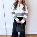 Half Zip Collared Sweater - The 308 Boutique