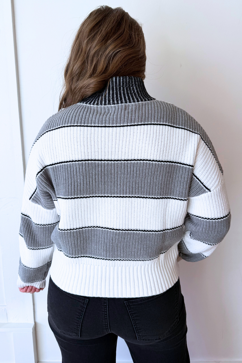 Half Zip Collared Sweater - The 308 Boutique