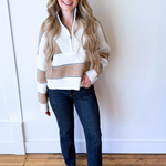 Half Zip Collared Sweater - The 308 Boutique