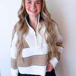 Half Zip Collared Sweater - The 308 Boutique