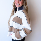 Half Zip Collared Sweater - The 308 Boutique