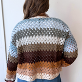 Color Block Open Knit Cardigan - The 308 Boutique