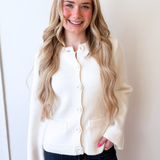 Crewneck Flare Cardigan