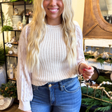 Contrast Sleeve Sweater