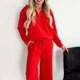 Half Zip Popover Long Sleeve Top