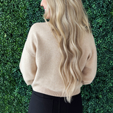 Long Sleeve Top with Ruching Detail