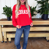 Nebraska Cloudy Knit Long Sleeve Top