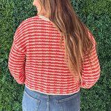 Simone Textured Striped Sweater