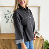 Washed Button Up Jacket