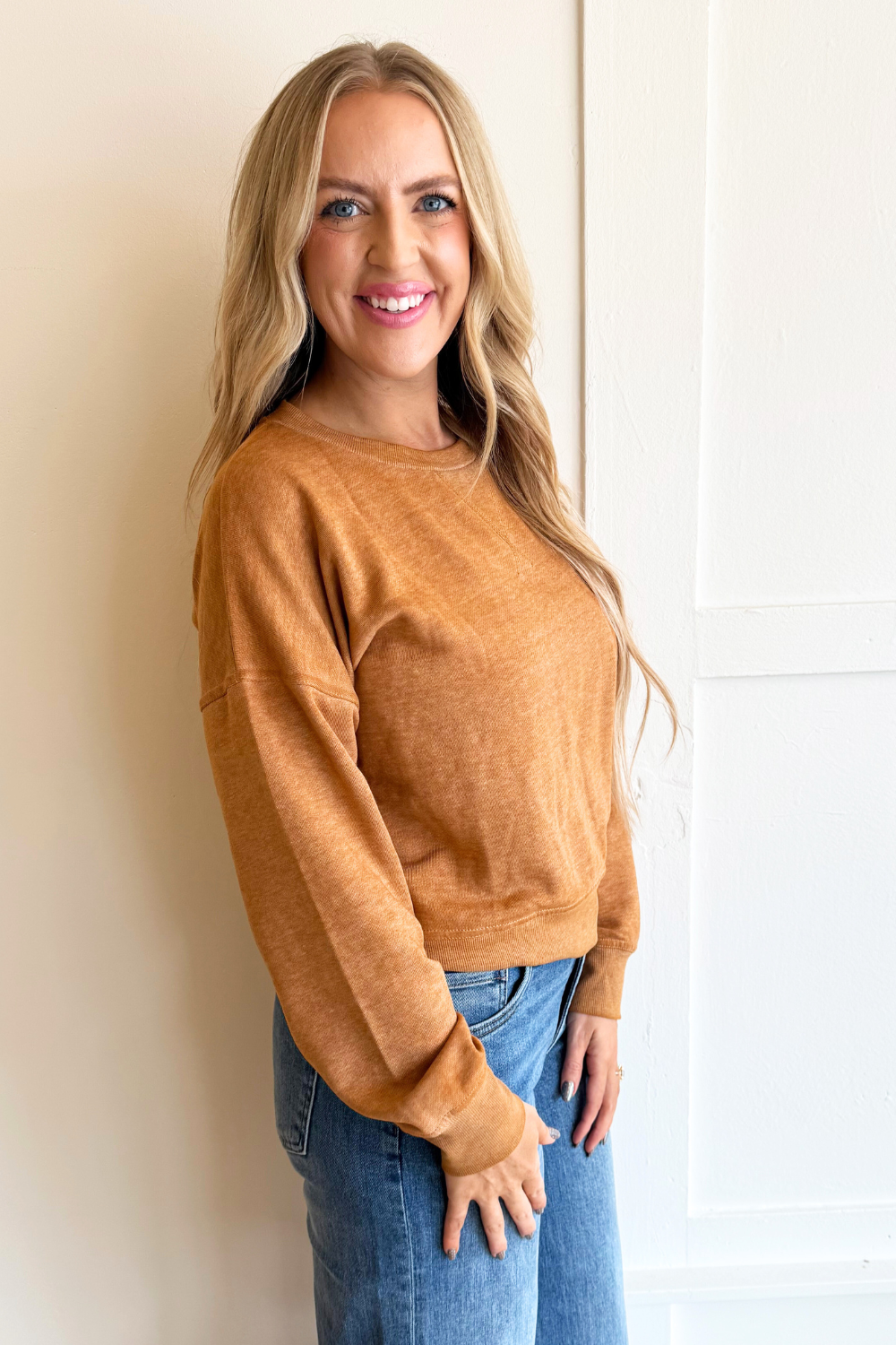 Burned Out Crewneck Sweater