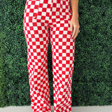Demi Checkered Bottoms w/ Elastic Band