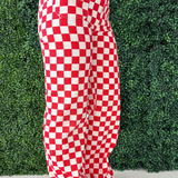 Demi Checkered Bottoms w/ Elastic Band
