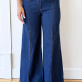 High Waisted Wide Leg Denim