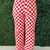 Demi Checkered Bottoms w/ Elastic Band