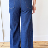 High Waisted Wide Leg Denim