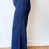High Waisted Wide Leg Denim
