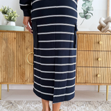 Striped Cargo Sweatshirt Skirt