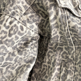 Muted Leopard Denim Jacket