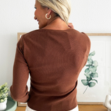 Long Sleeve Button Up Sweater