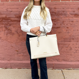 Knit Woven Combo Top