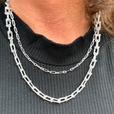 Water Resistant Triple Layered Beaded Chain Necklace