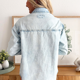 Washed Denim Button Down Shirt