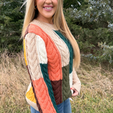 Colorblock Crewneck Sweater