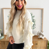 Bow Detail Knitted Sweater