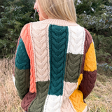 Colorblock Crewneck Sweater