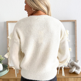 Bow Detail Knitted Sweater
