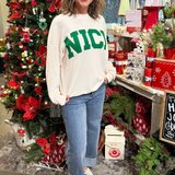 Nice Textured Crew Neck