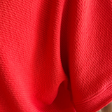 Round Neck Cloudy Knit 1/2 Sleeve Top