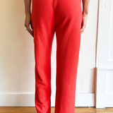 Knit Drawstring Wide Leg Bottoms