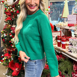 Knitted Crew Neck Sweater