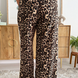 Wide Leg Strip Detail Pants