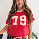 Number Jersey Boxy Top