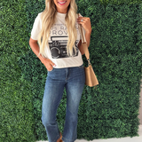 Kelsey High Rise Fab Ab Ankle Flare With Wide Hem