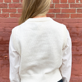 Knit Woven Combo Top