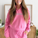 Jersey Detail Quarter Zip