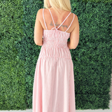 Stripe Spaghetti Strap Maxi Dress