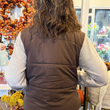 Mixed Media Puffer Vest